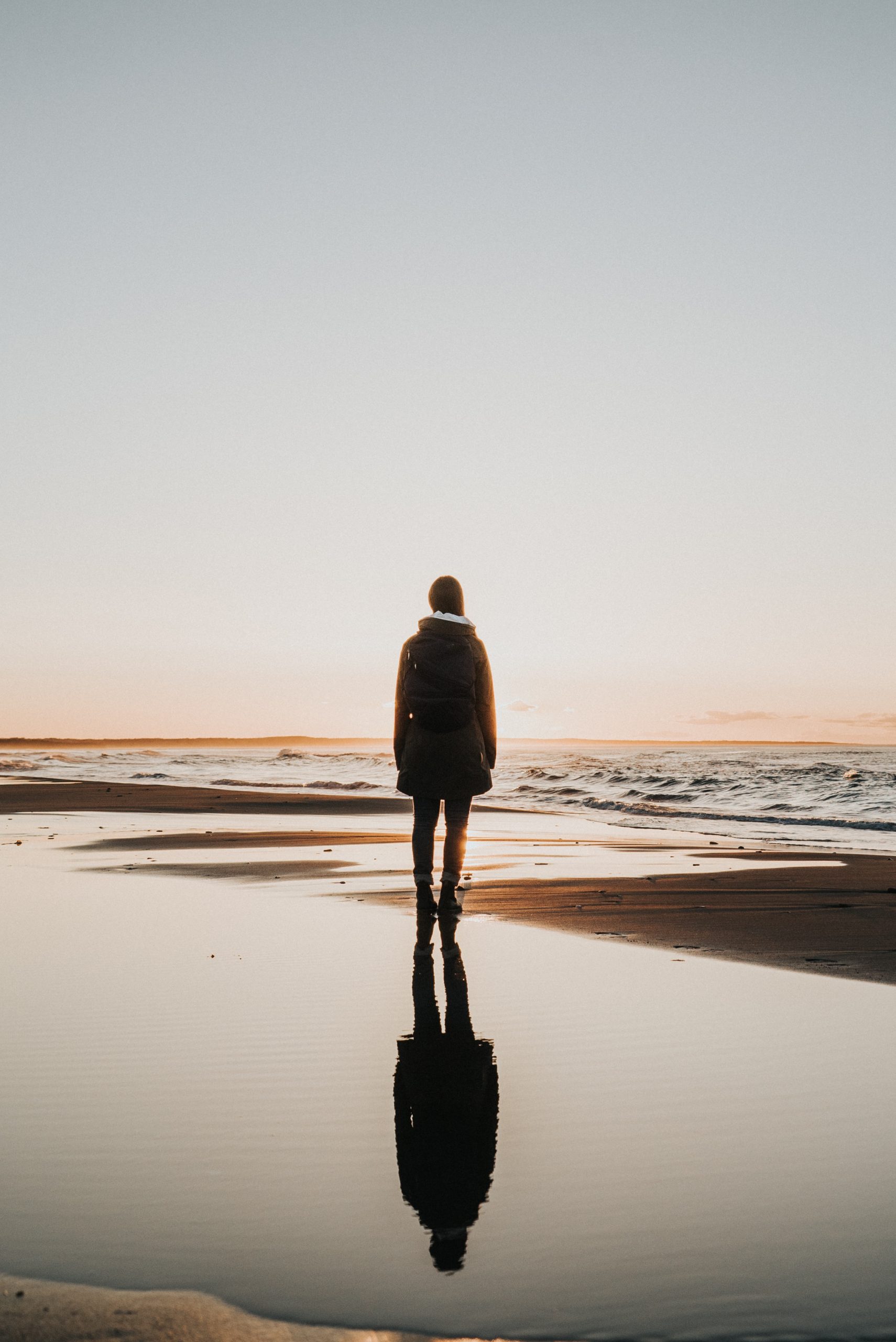 Person dealing with grief